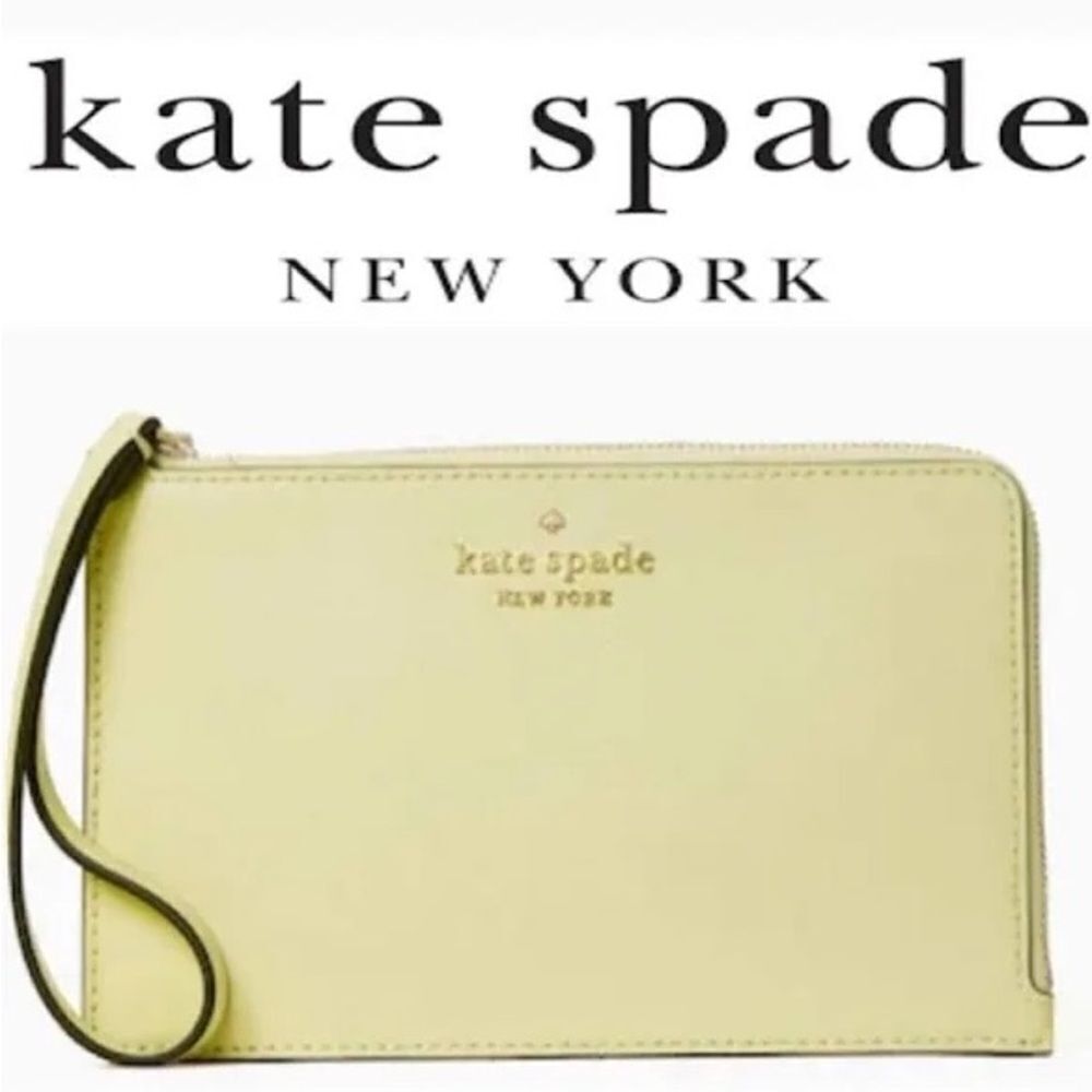Kate Spade Staci Medium Wristlet Lemon Fondant